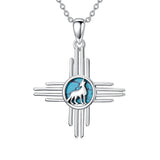 Sterling Silver Turquoise Kokopelli Arrowhead Cross Zia Roadrunner Zia Fox Arrowhead Eagle Pendant Necklace