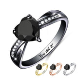 Sterling Silver 2025 Personalized Engraved Birthstone Class Rings for Women