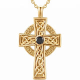 14K Gold Plated Cross Necklace for Women