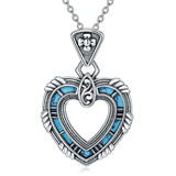 Sterling Silver Cowboy Boot Cowgirl Pendant Necklace