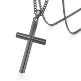 14K Gold Plated Cross Pendant Necklace Protection Jewelry Religious Gift