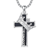 Sterling Silver Cross Christian Pendant Necklace