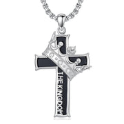 Sterling Silver Cross Christian Pendant Necklace