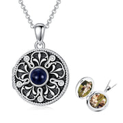 Sterling Silver Vintage I Love You in 100 Languages Photo Locket Necklace