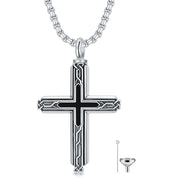 Sterling Silver Obsidian Lapis Lazuli Tigers Eye Turquoise Celtic Knot & Cross Urn Necklaces for Ashes