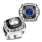 Sterling Silver Personalized Pattern Graduation Ring Gift for Graduates