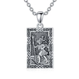 St Christopher Necklace 925 Sterling Sliver Christian Faith Pendant Religious Amulets Jewelry for Men Father's Day Christmas Birthday Gift