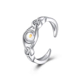 Mustard Seed Ring Sterling Silver Faith Christian Celtic Knot Jewelry Gifts for Women Girls