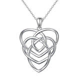 925 Sterling Silver Celtic Motherhood Knot Necklace Jewelry for Women Mom Birthday Gift