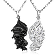 Half Angel Half Devil for Women 925 Sterling Silver Christmas Gifts