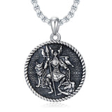 Sterling Silver Amulet Medal Viking Tree of Life Athena Lion Star of David Nefertiti Odin Raphael Pendant Necklace