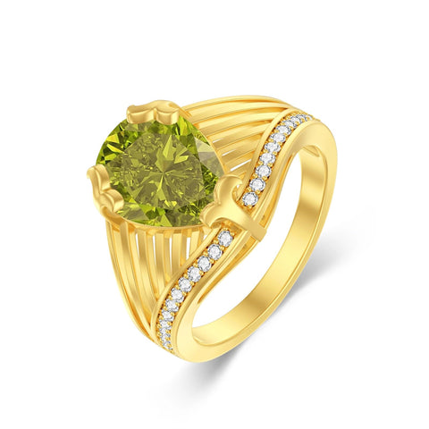 10K 14K 18K Gold 3CT Engagement Wedding Band Promise Ring for Men