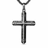 14K Gold Plated Cross Necklace for Men with Adjustable Chain Jewelry Gift for Him