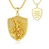 Patron Saint Medal Gold Plated Catholic Pendant Christian Religious Necklace Amulet Jewelry