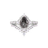Sterling Silver 10K 14K 18K Gold Pear Shaped Gemstone Engagement Ring