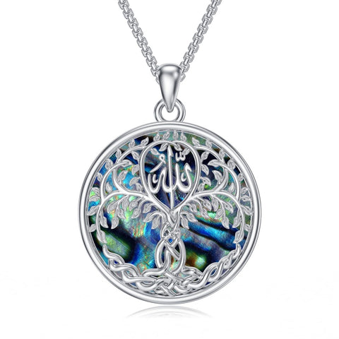 Sterling Silver Peace Sign Coexist Peace Symbol Pirate Tree of Life Thor's Hammer Wolf Raven Viking Series Necklace