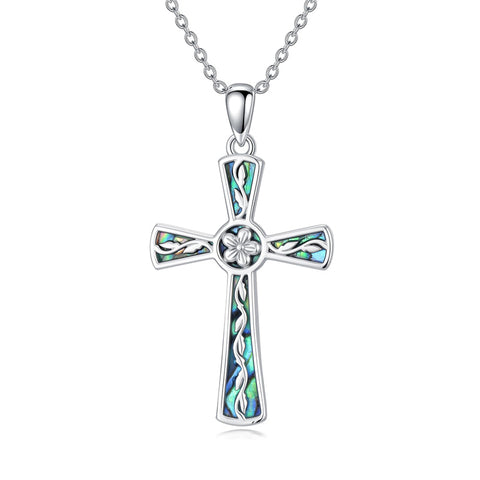 Sterling Silver Abalone Shell Dragonfly Plumeria Rose Sunflower Pendant Necklace