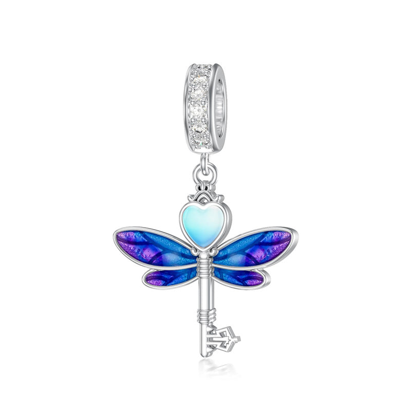 Sterling Silver Cubic Zircon Koala Pig Butterfly Scorpion Dragonfly Bead Charms