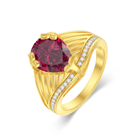 10K 14K 18K Gold 3CT Engagement Wedding Band Promise Ring for Men