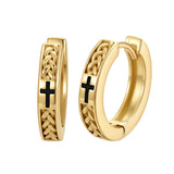 14K Gold Plated Vikings  Celtic Knot Hoop Earrings