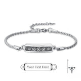 Sterling Silver Bee Celtic Knot Hummingbird Rose Sunflower Bar Urn Bracelet for Ashes