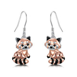 Sterling Silver Tiger Red Panda Elephant  Red Cardinal Dangle Earrings