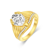 10K 14K 18K Gold 3CT Engagement Wedding Band Promise Ring for Men