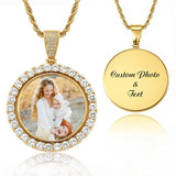 14K Gold Plated Personalized Photo Pendant Necklace Personalized Gift