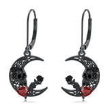 Sterling Silver Feather Arrow  Skull Spider Bat Scorpion Hoop Earrings Halloween Christmas Gift