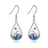 Silver Dangle Earrings for Women S925 Mustard Seed Earrings, Hooks Earrings