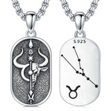 Sterling Silver Zodiac Sign Pendant Necklace