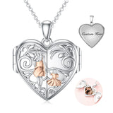 Sterling Silver Personalized Photo Mother Daughter Sister Pendant Necklace