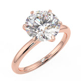 2ct 10K/14K/18K Gold Round Pear Oval Princess Cut Moissanite Engagement Ring