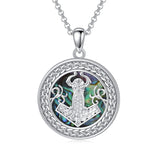 Sterling Silver Peace Sign Coexist Peace Symbol Pirate Tree of Life Thor's Hammer Wolf Raven Viking Series Necklace