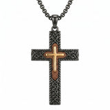 14K Gold Plated Wooden Pendant Necklace Beliefs jewelry