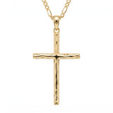 14K Gold Plated Cross Necklace for Women