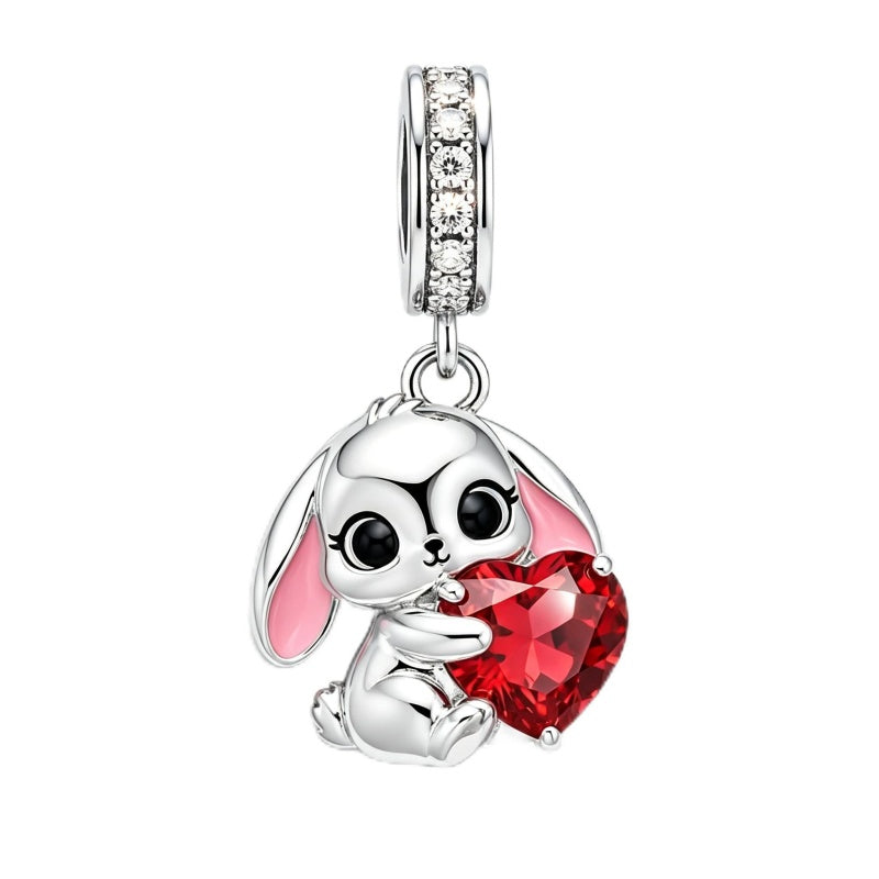 Sterling Silver Lion Red Panda Fox Bear Capybara Charm Beads Christmas Birthday Gift