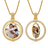 14K Gold Plated Personalized Photo Pendant Necklace Personalized Gift