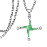14K Gold Plated  Cross Necklace Religious Amulets Jewelry Gifts