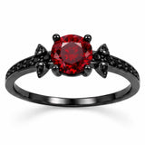 Sterling Silver 10K 14K 18K Gold Personalized Gothic Skull Ring Exquisite Spooky Jewelry for Halloween Lovers