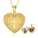 Sterling Silver Heart Shaped Necklace That Holds Pictures Photo Keep Someone Near to You Custom Gold Lockets Jewelry