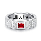Sterling Silver 2025 Personalized Pattern Graduation Ring Gift for Graduates