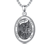 Sterling Silver Saint Joseph St Michael Saint Peter Saint Christopher Religious Pendant Necklace