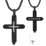 Sterling Silver Obsidian Lapis Lazuli Tigers Eye Turquoise Celtic Knot & Cross Urn Necklaces for Ashes