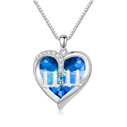 Sterling Silver Crystal Angel Number 11:11 Pendant Necklace