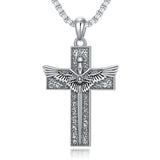 Sterling Silver Cross Christian Pendant Necklace
