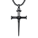 Sterling Silver Crucifix Jesus Pendant Necklace