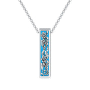 Sterling Silver Flower Urn Necklace for Ashes for Women