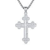 14K Gold Plated Cross Pendant Necklace Protection Jewelry Religious Gift