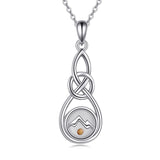Mustard Seed Necklace Infinity ZC Opal Pendant Sterling Silver Jewelry for Women